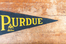 Load image into Gallery viewer, Purdue University Felt Pennant Large Vintage College Wall Decor - Eagle&#39;s Eye Finds
