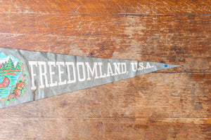 Freedomland USA Gray Felt Pennant Vintage Wall Decor - Eagle's Eye Finds