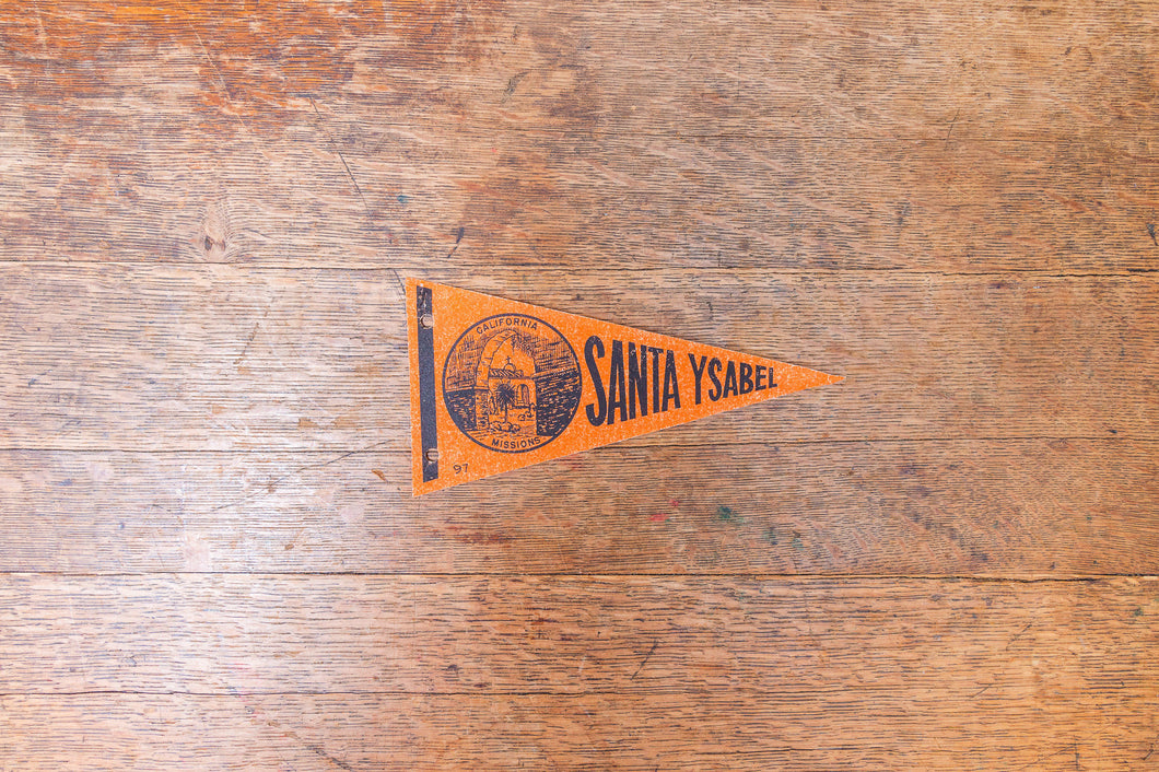 Santa Ysabel CA Felt Pennant Vintage California Wall Decor - Eagle's Eye Finds