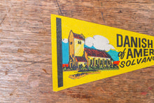 Load image into Gallery viewer, Solvang CA Felt Pennant Vintage California Wall Decor - Eagle&#39;s Eye Finds
