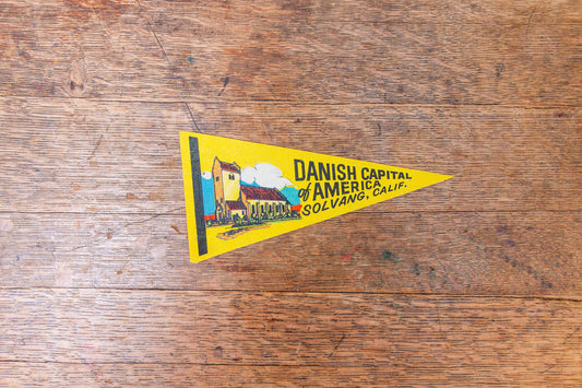 Solvang CA Felt Pennant Vintage California Wall Decor - Eagle's Eye Finds