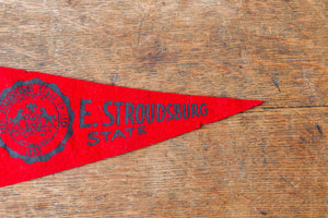 East Stroudsburg University Mini Felt Pennant Vintage Pennsylvania College Decor - Eagle's Eye Finds