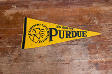 Load image into Gallery viewer, Purdue University Old Gold Felt Pennant Vintage Dorm Decor - Eagle&#39;s Eye Finds
