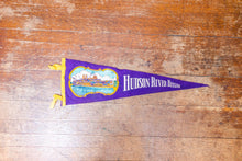 Load image into Gallery viewer, Hudson River Steamboat Pennant Vintage New York City Wall Hanging Decor - Eagle&#39;s Eye Finds

