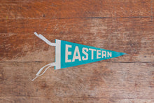 Load image into Gallery viewer, Eastern Light Blue Felt Pennant Vintage College Decor - Eagle&#39;s Eye Finds
