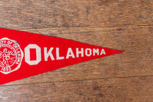 Load image into Gallery viewer, University of Oklahoma Mini Felt Pennant Vintage College Decor - Eagle&#39;s Eye Finds
