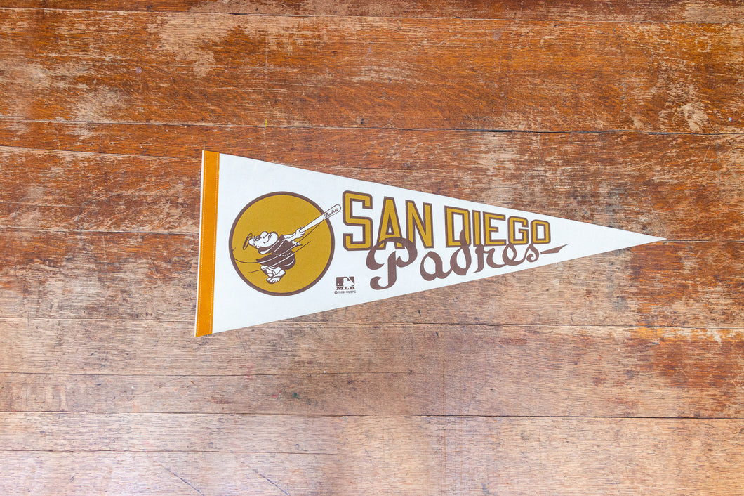 San Diego Padres Felt Pennant Vintage MLB Baseball Sports Decor - Eagle's Eye Finds