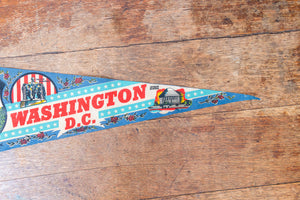 Washington DC Blue Felt Pennant Vintage Retro USA Wall Decor - Eagle's Eye Finds