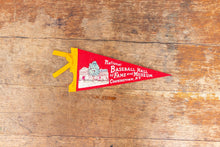 Load image into Gallery viewer, National Baseball Hall of Fame New York Red Felt Pennant Vintage Wall Decor - Eagle&#39;s Eye Finds
