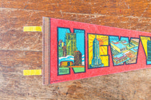 Load image into Gallery viewer, New York City Reed Felt Pennant Vintage NYC Wall Decor - Eagle&#39;s Eye Finds

