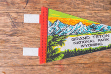 Load image into Gallery viewer, Grand Teton National Park Felt Pennant Vintage Mini Retro Wall Decor - Eagle&#39;s Eye Finds
