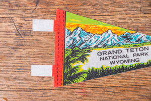 Grand Teton National Park Felt Pennant Vintage Mini Retro Wall Decor - Eagle's Eye Finds