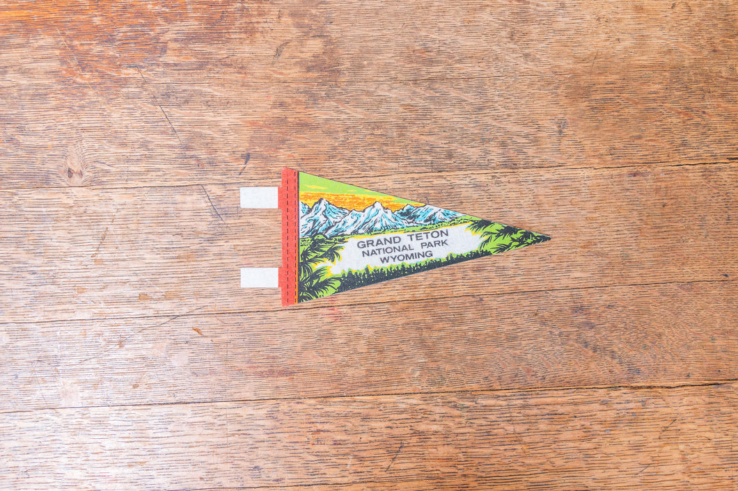 Grand Teton National Park Felt Pennant Vintage Mini Retro Wall Decor - Eagle's Eye Finds