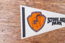 Load image into Gallery viewer, Stone Age Park Felt Pennant Vintage Retro Oregon Wall Decor - Eagle&#39;s Eye Finds
