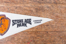 Load image into Gallery viewer, Stone Age Park Felt Pennant Vintage Retro Oregon Wall Decor - Eagle&#39;s Eye Finds
