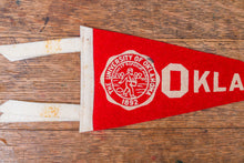 Load image into Gallery viewer, University of Oklahoma Mini Felt Pennant Vintage College Decor - Eagle&#39;s Eye Finds
