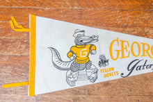 Load image into Gallery viewer, 1956 Georgia Tech Gator Bowl Felt Pennant Vintage College Wall Decor - Eagle&#39;s Eye Finds
