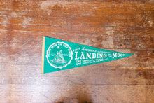 Load image into Gallery viewer, Apollo 11 Moon Landing Felt Pennant Vintage Green Space Decor - Eagle&#39;s Eye Finds
