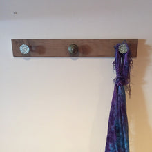 Load image into Gallery viewer, Rustic Crystal Doorknob Coat Rack - Eagle&#39;s Eye Finds

