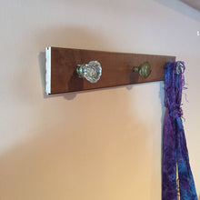 Load image into Gallery viewer, Rustic Crystal Doorknob Coat Rack - Eagle&#39;s Eye Finds
