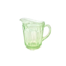 Load image into Gallery viewer, Green Colonial Cream and Sugar Vintage Depression Glass - Eagle&#39;s Eye Finds
