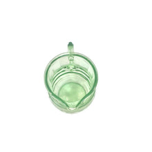 Load image into Gallery viewer, Green Block Optic Pitcher Depression Glass - Eagle&#39;s Eye Finds
