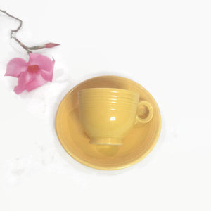 Yellow Fiestaware Tea Set Vintage - Eagle's Eye Finds