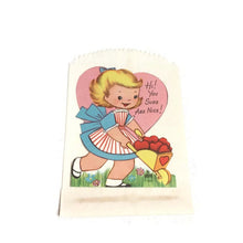 Load image into Gallery viewer, Die Cut Apple Girl Gibson Valentine Vintage - Eagle&#39;s Eye Finds

