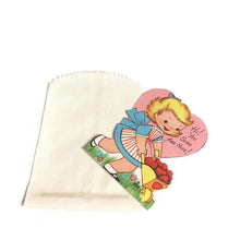 Load image into Gallery viewer, Die Cut Apple Girl Gibson Valentine Vintage - Eagle&#39;s Eye Finds
