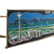 Load image into Gallery viewer, Calgary Canada Black Felt Pennant Vintage - Eagle&#39;s Eye Finds
