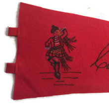 Load image into Gallery viewer, Cape Breton, Nova Scotia Red Felt Pennant Vintage Wall Decor - Eagle&#39;s Eye Finds
